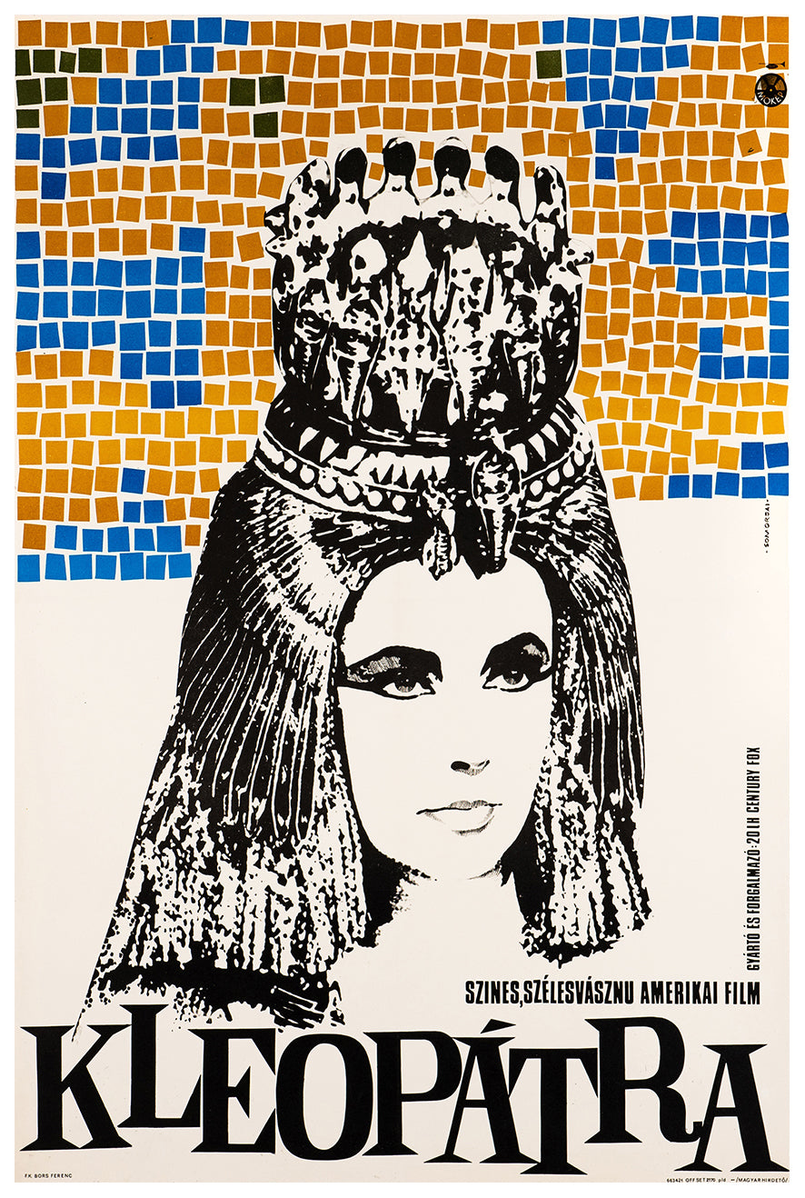 Cleopatra 1963 - Richard Burton - Hungary - Classic Movie Poster