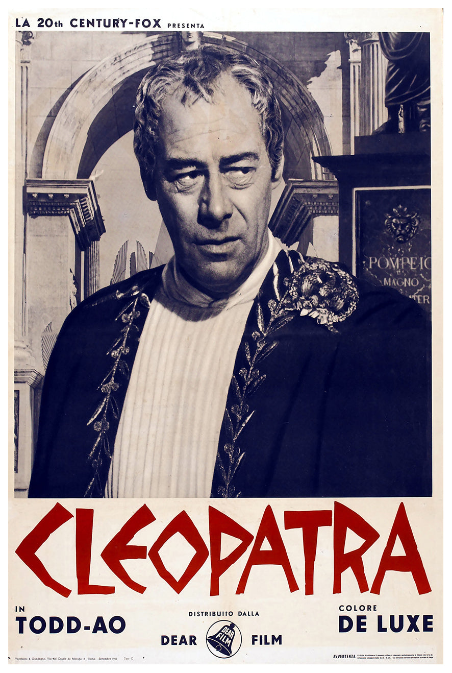 Cleopatra 1963 - Richard Burton - Italy 2 - Classic Movie Poster