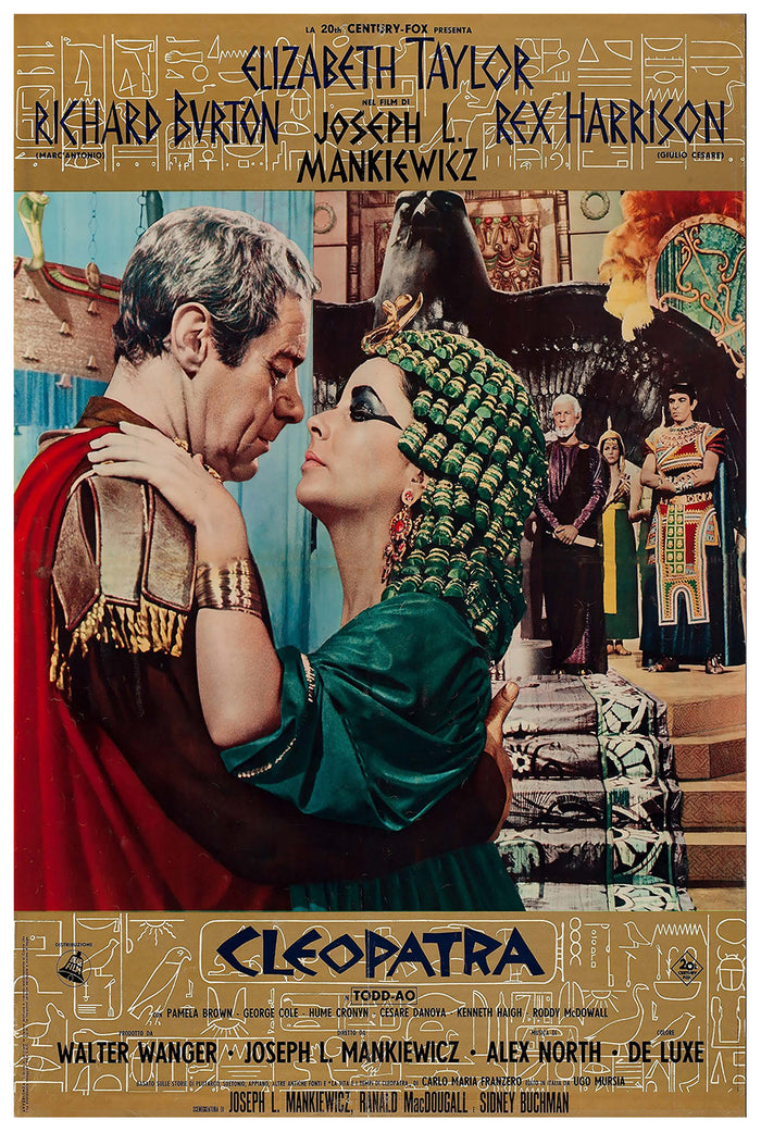 Cleopatra 1963 - Richard Burton - Italy 3 - Classic Movie Poster