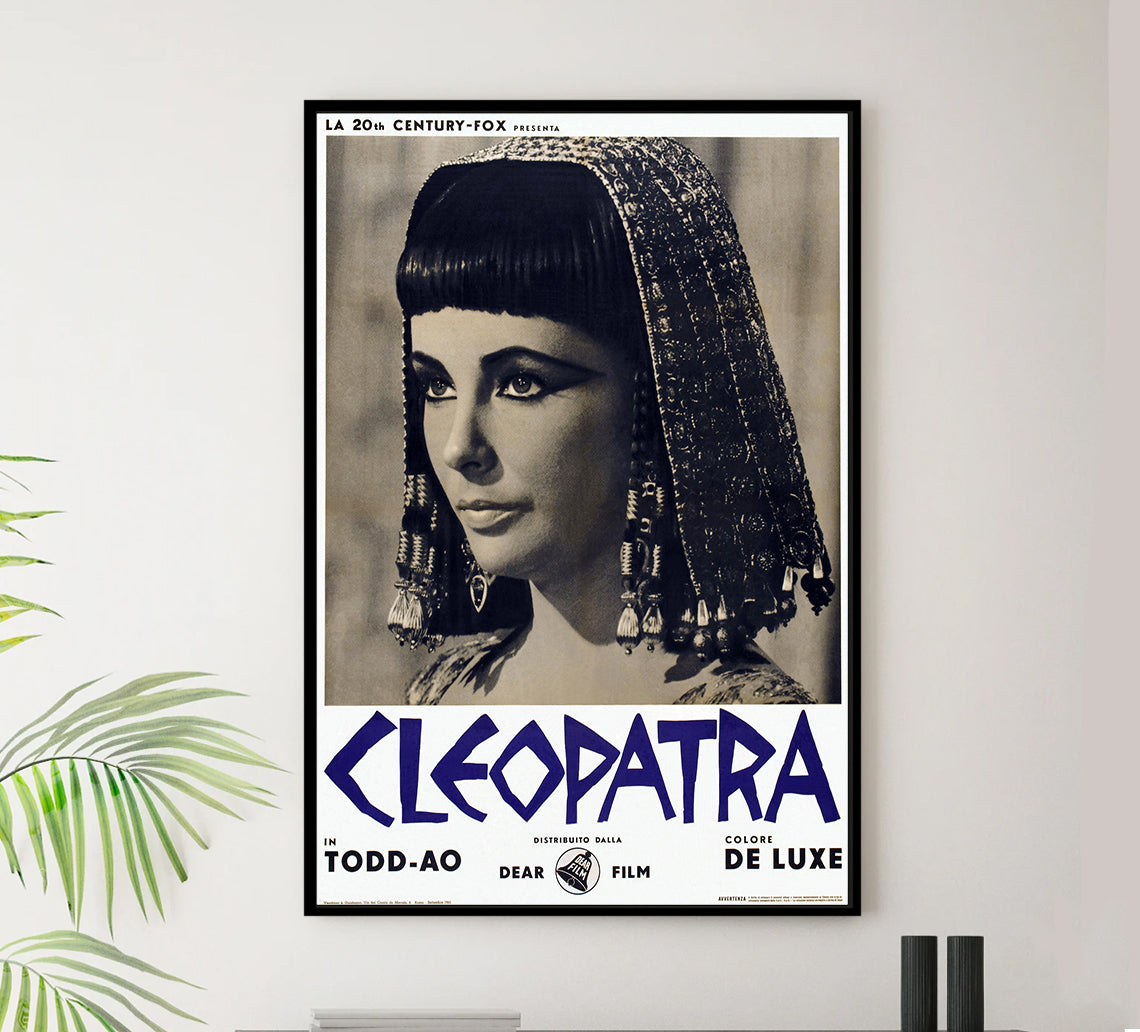 Cleopatra 1963 - Richard Burton - Italy - Classic Movie Poster