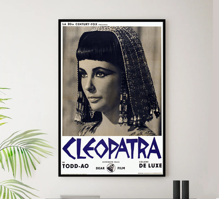 Cleopatra 1963 - Richard Burton - Italy - Classic Movie Poster