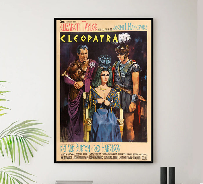 Cleopatra 1963 - Richard Burton - Spain - Classic Movie Poster