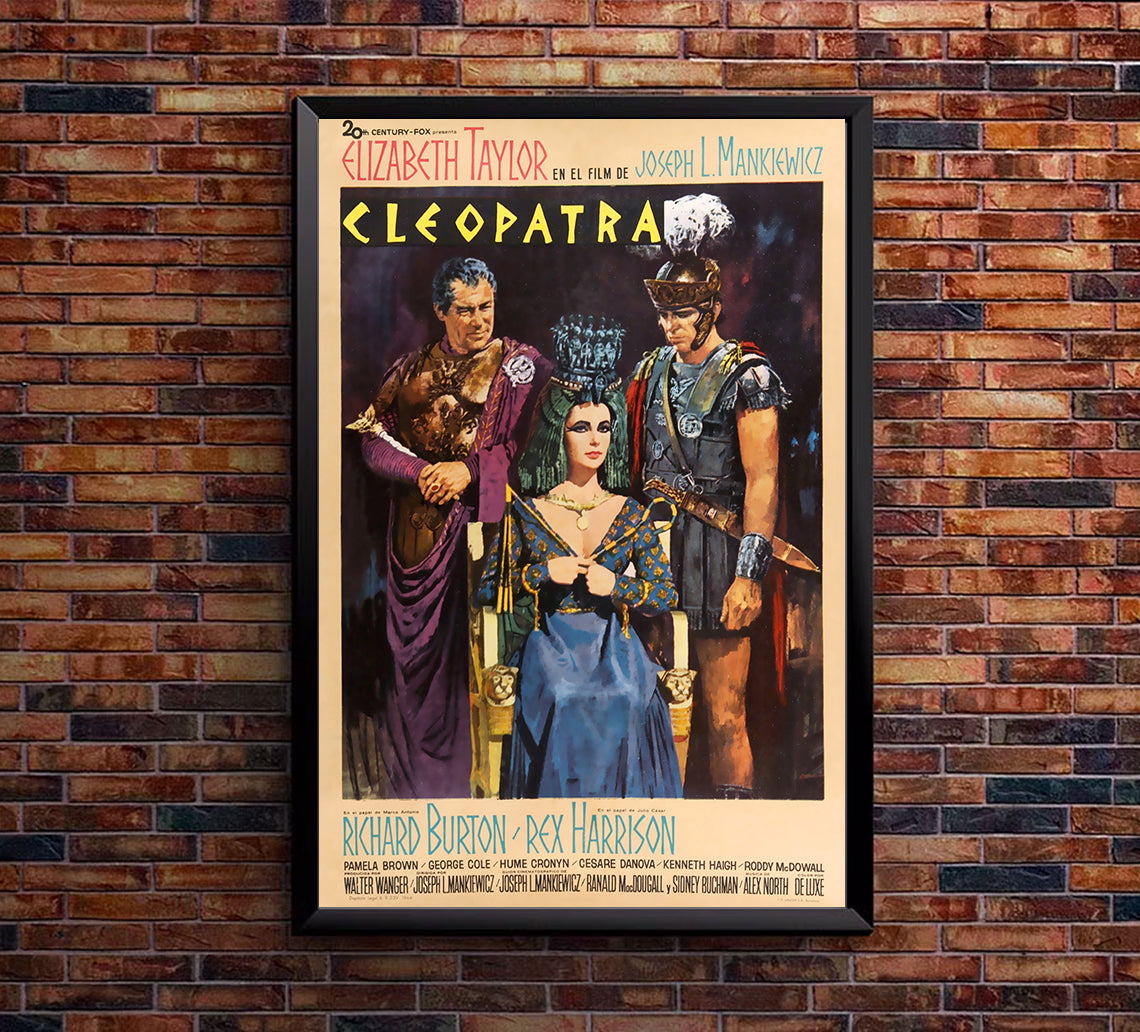 Cleopatra 1963 - Richard Burton - Spain - Classic Movie Poster