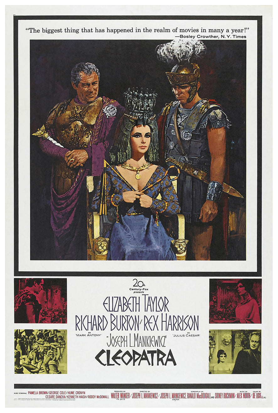 Cleopatra 1963 - Richard Burton - US 2 - Classic Movie Poster