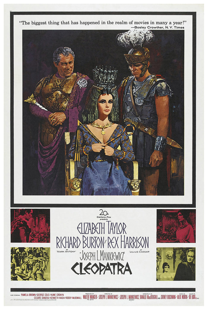 Cleopatra 1963 - Richard Burton - US 2 - Classic Movie Poster