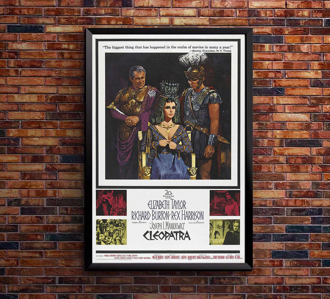 Cleopatra 1963 - Richard Burton - US 2 - Classic Movie Poster