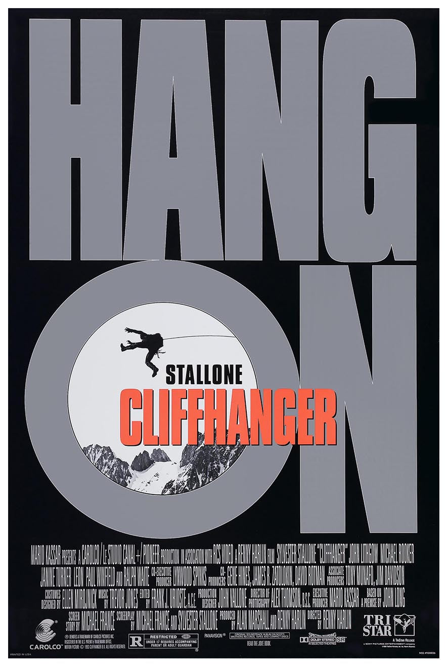 Cliffhanger 1993 v2 - Classic Movie Poster