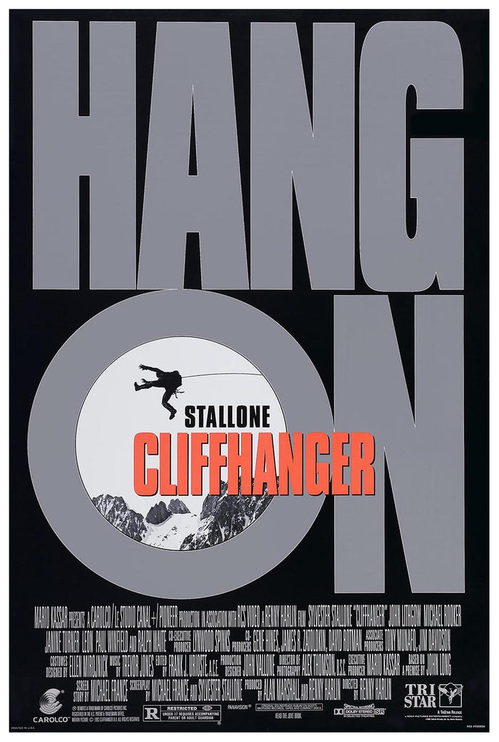Cliffhanger 1993 v2 - Classic Movie Poster