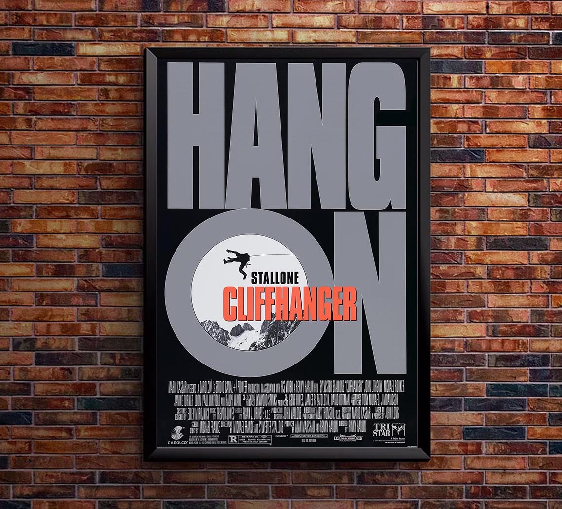 Cliffhanger 1993 v2 - Classic Movie Poster