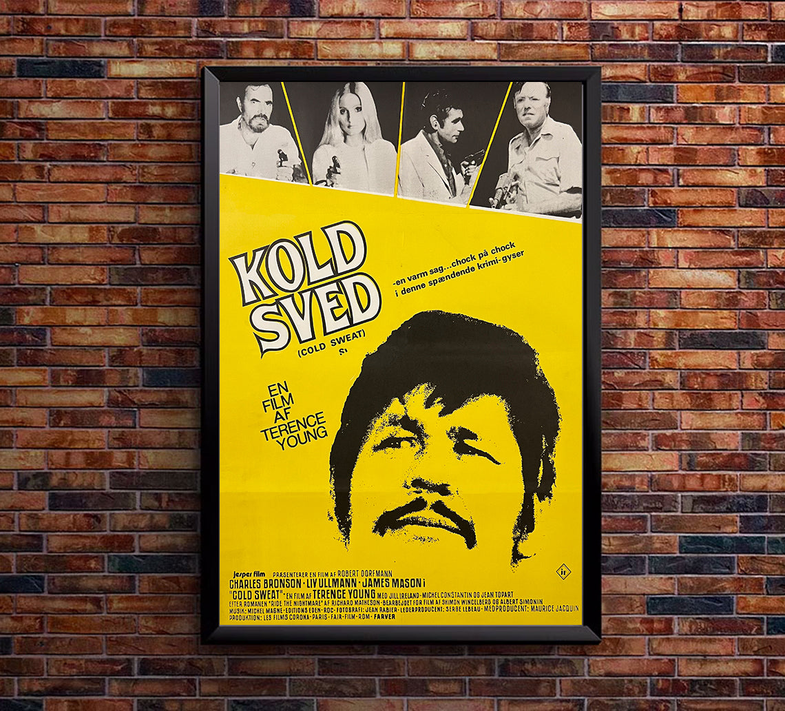 Cold Sweat 1970 - Charles Bronson - Denmark - Classic Movie Poster