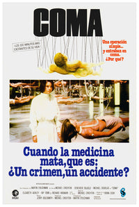 Coma 1978 - Michael Douglas - Spain - Classic Movie Poster