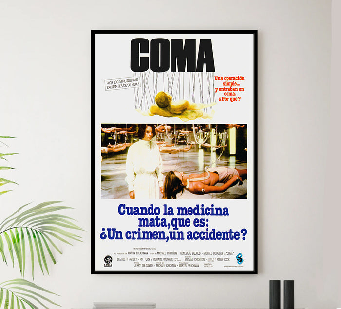 Coma 1978 - Michael Douglas - Spain - Classic Movie Poster