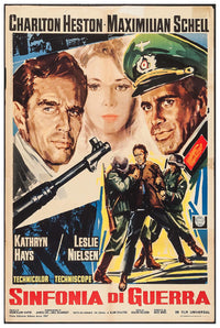 Counterpoint 1967 - Italian - Charlton Heston - Vintage Classic Movie Poster