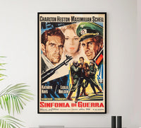 Counterpoint 1967 - Italian - Charlton Heston - Vintage Classic Movie Poster
