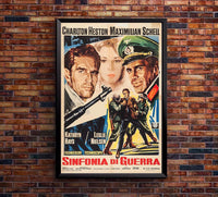 Counterpoint 1967 - Italian - Charlton Heston - Vintage Classic Movie Poster