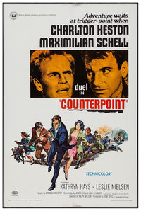Counterpoint 1967 - Charlton Heston - Vintage Classic Movie Poster