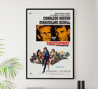 Counterpoint 1967 - Charlton Heston - Vintage Classic Movie Poster