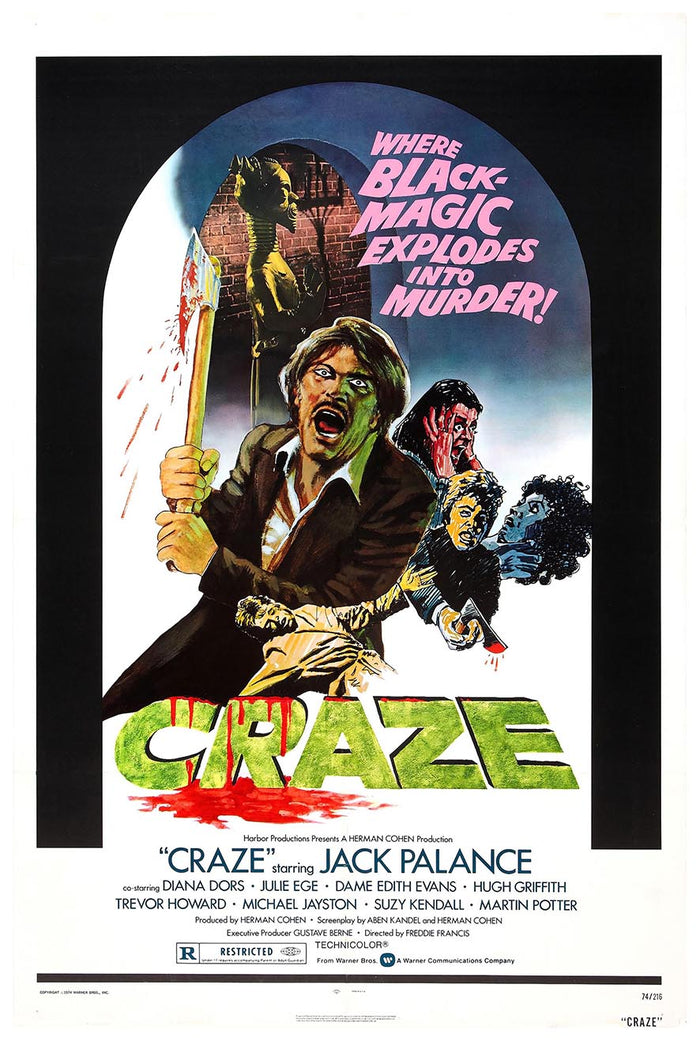 Craze 1974 - Vintage Classic Movie Poster