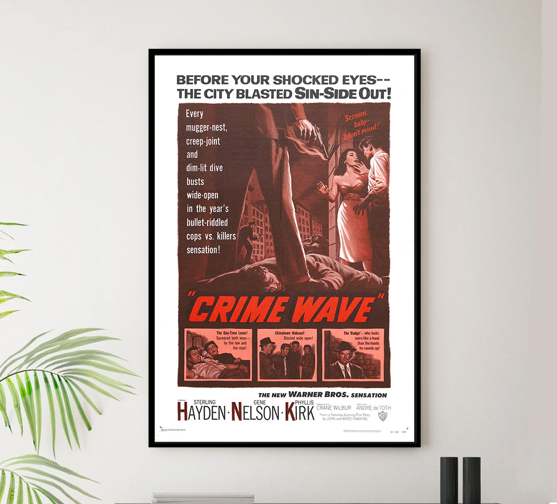 Crime Wave 1953 - Charles Bronson - US - Classic Movie Poster