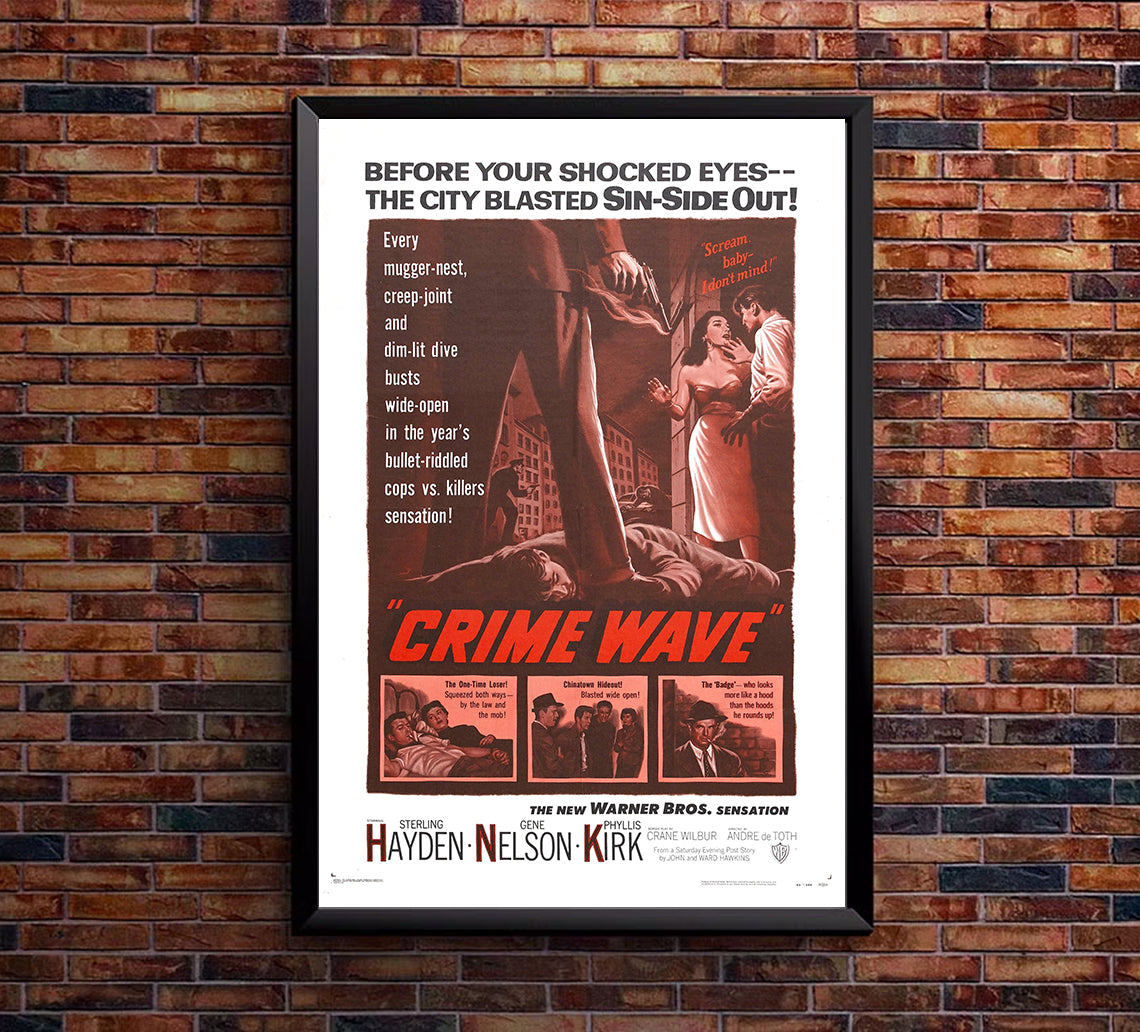 Crime Wave 1953 - Charles Bronson - US - Classic Movie Poster