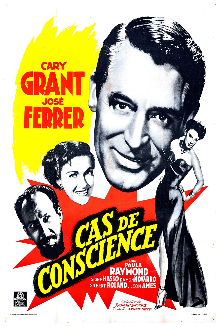 Crisis 1950 - Cary Grant - France - Classic Movie Poster