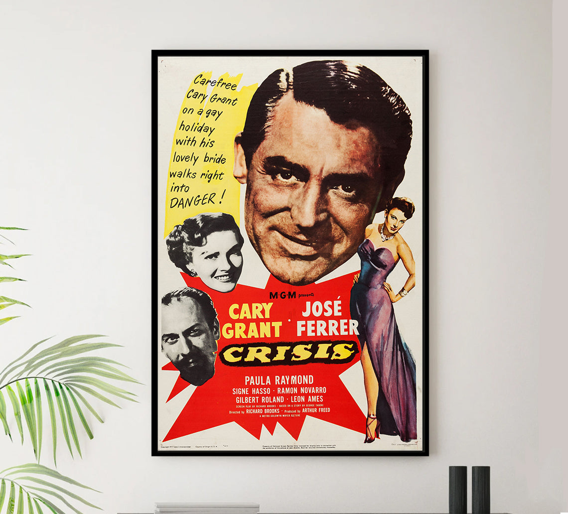 Crisis 1950 - Cary Grant - US - Classic Movie Poster