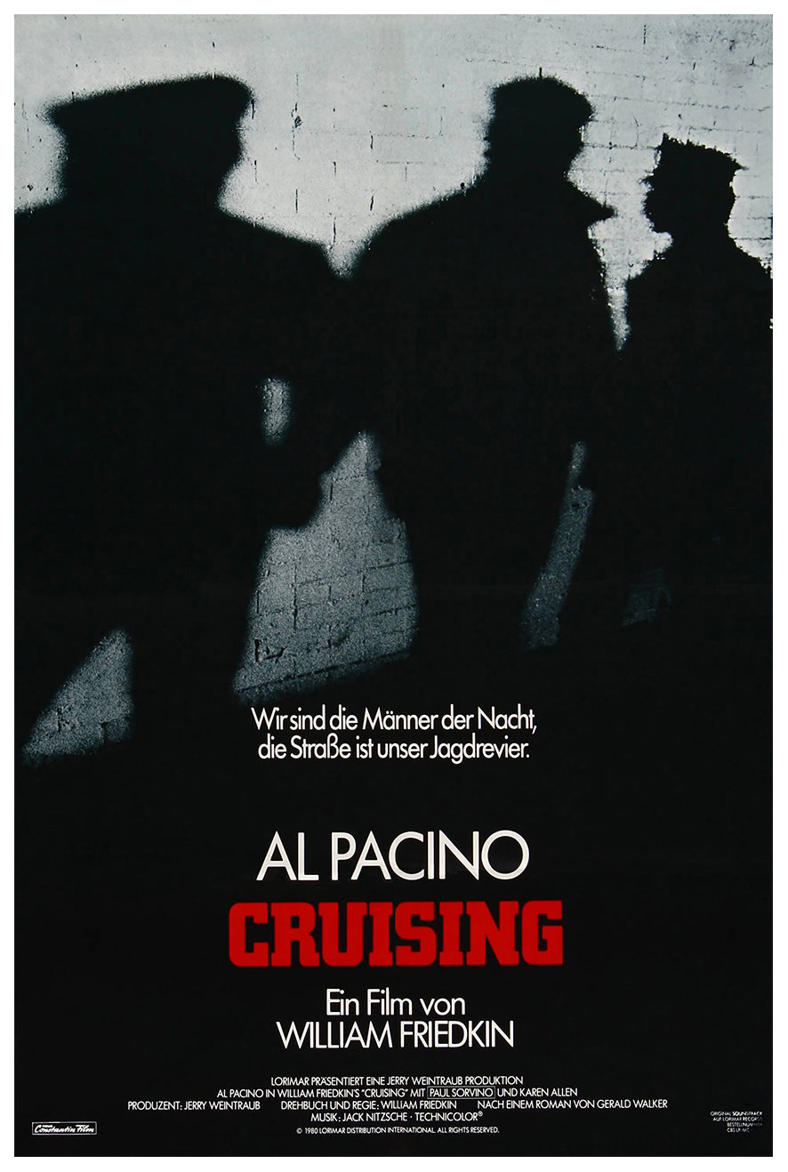 Cruising 1980 - Al Pacino - Germany - Classic Movie Poster