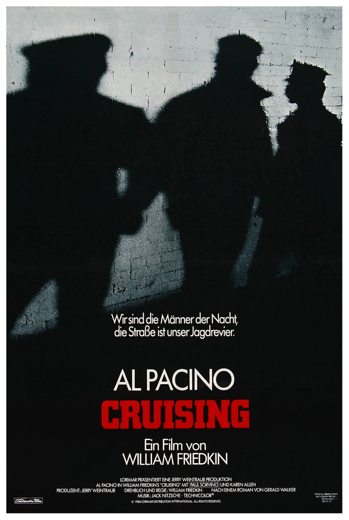 Cruising 1980 - Al Pacino - Germany - Classic Movie Poster