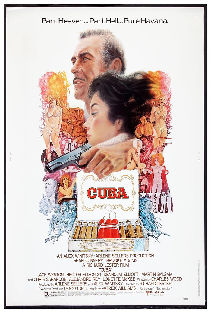 Cuba 1979 - Sean Connery - Vintage Classic Movie Poster