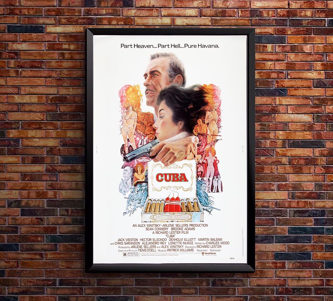 Cuba 1979 - Sean Connery - Vintage Classic Movie Poster