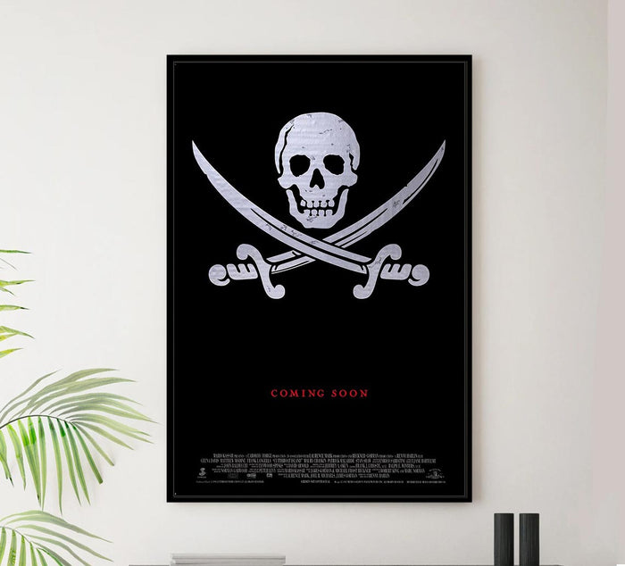 Cutthroat Island 1995 - Teaser - Vintage Pirate Classic Movie Poster