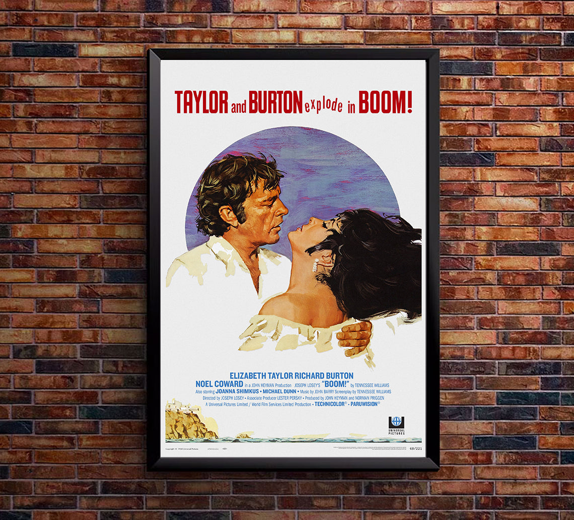 Boom 1968 - Richard Burton - US - Classic Movie Poster