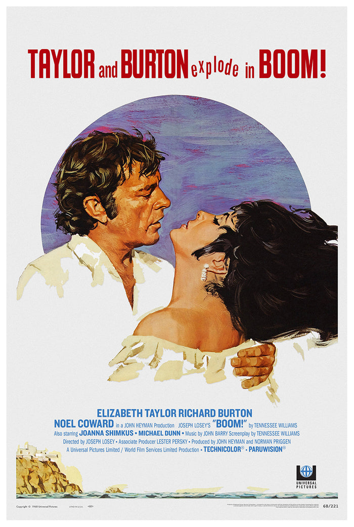 Boom 1968 - Richard Burton - US - Classic Movie Poster