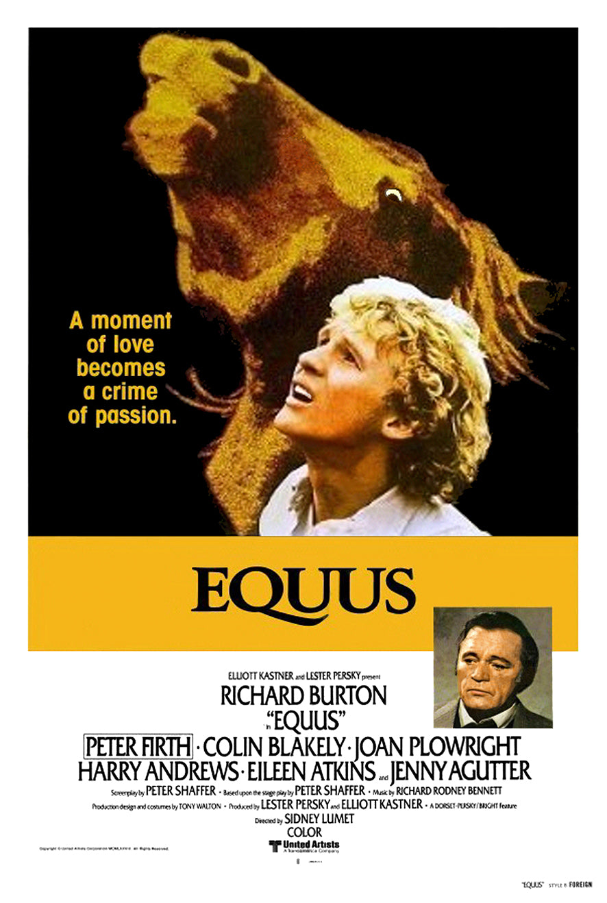 Equus 1977 - Richard Burton - UK - Classic Movie Poster
