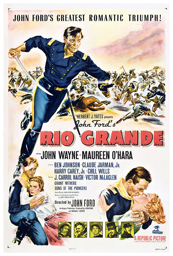 Rio Grande - John Wayne - 1950 - Movie Poster