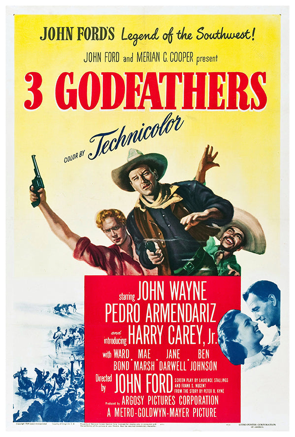 Godfathers - John Wayne - 1948 - Movie Poster