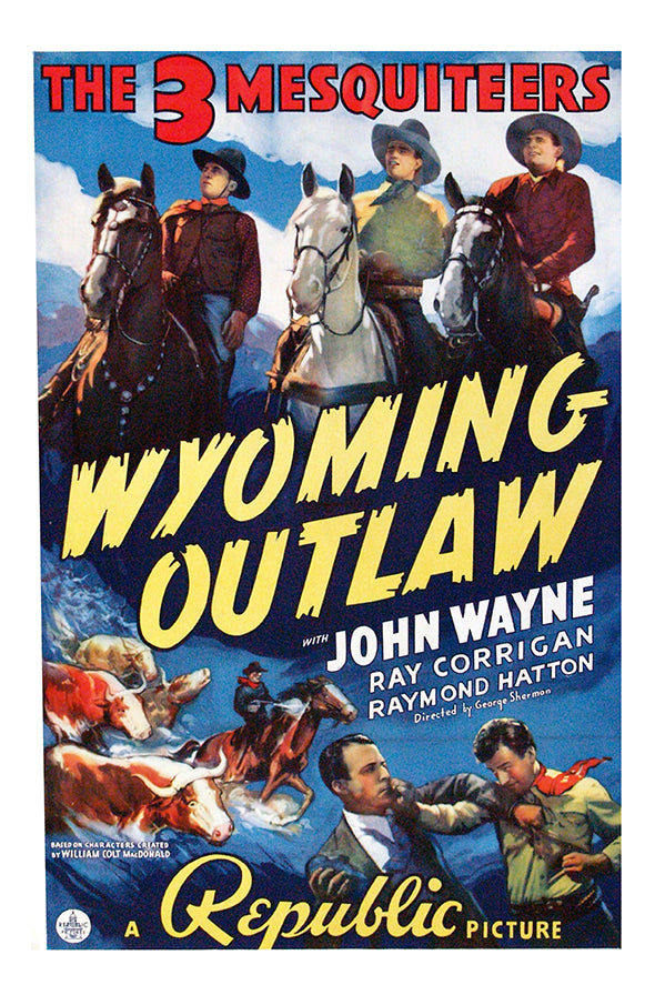 Wyoming Outlaw - John Wayne - 1939 - Movie Poster