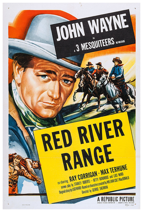 Red River Range - John Wayne - 1938 - Movie Poster