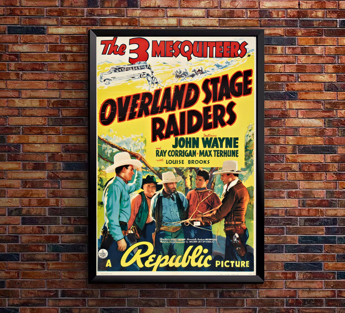 Over land Stage Raiders - 1939 - Movie Poster  - John Wayne