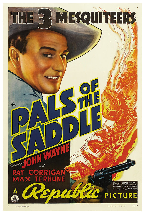 Pals of the Saddle - John Wayne - 1939 - Movie Poster