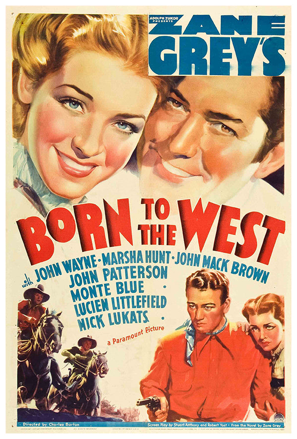 Born to the West - 1937 - Movie Poster  - John Wayne