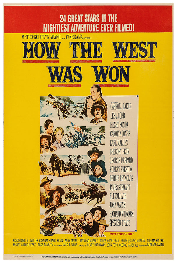 How The West Was Won - 1962 - Movie Poster