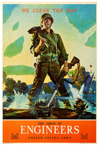 Corps of Engineers - US Army - WW2 Poster