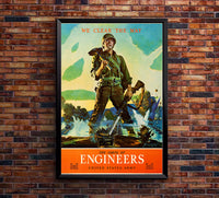 Corps of Engineers - US Army - WW2 Poster