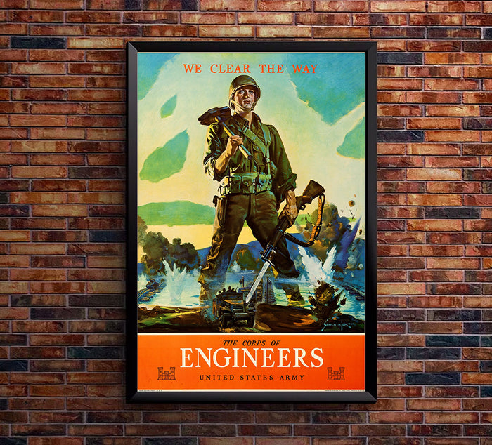 Corps of Engineers - US Army - WW2 Poster