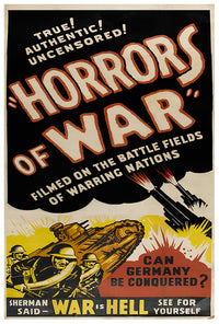 Horrors of War - WW1 Poster