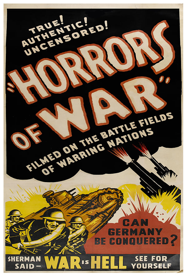 Horrors of War - WW1 Poster