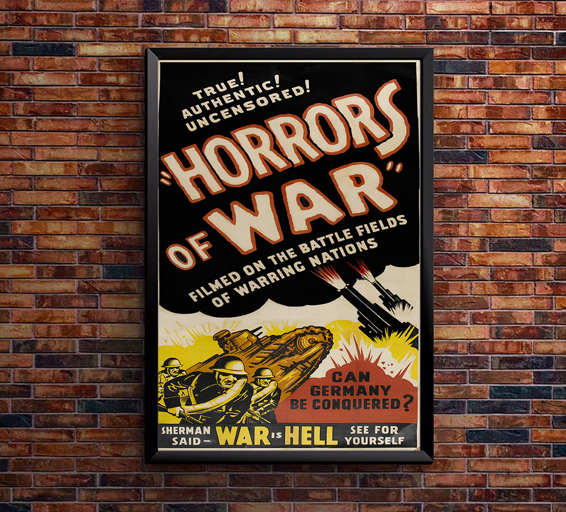 Horrors of War - WW1 Poster