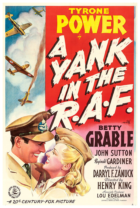 A Yank in the RAF - 1941 - WW2 Movie Poster