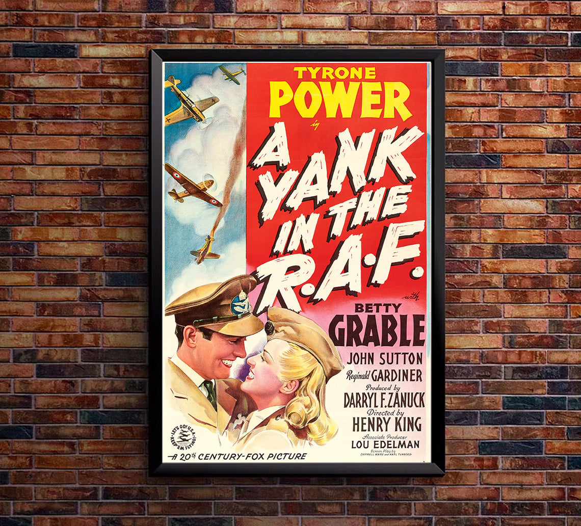 A Yank in the RAF - 1941 - WW2 Movie Poster